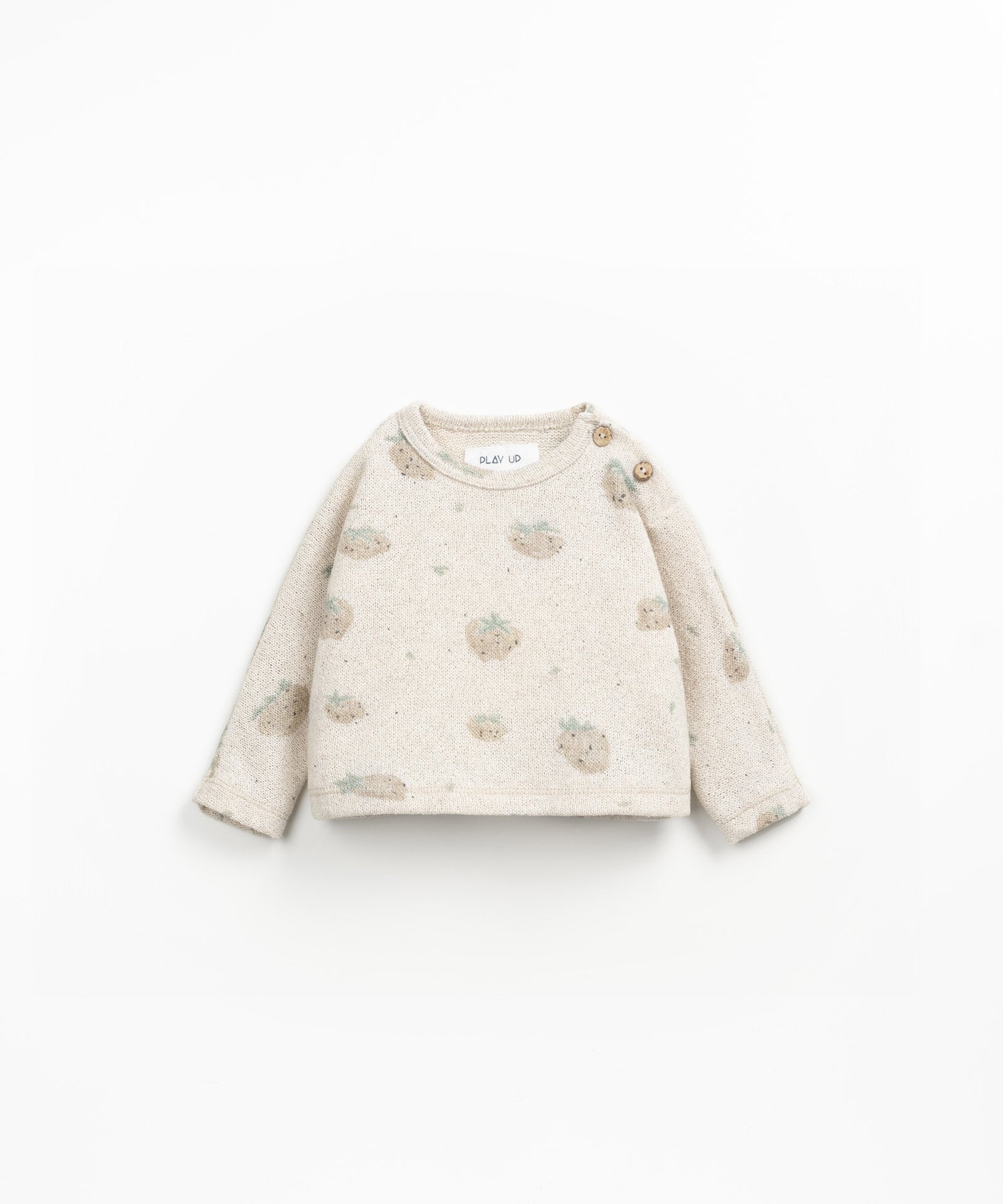 Play Up Printed Jersey Sweater - Grés Morangos voorzijde