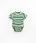 romper Play Up Striped Rib Body - Botanical voorzijde