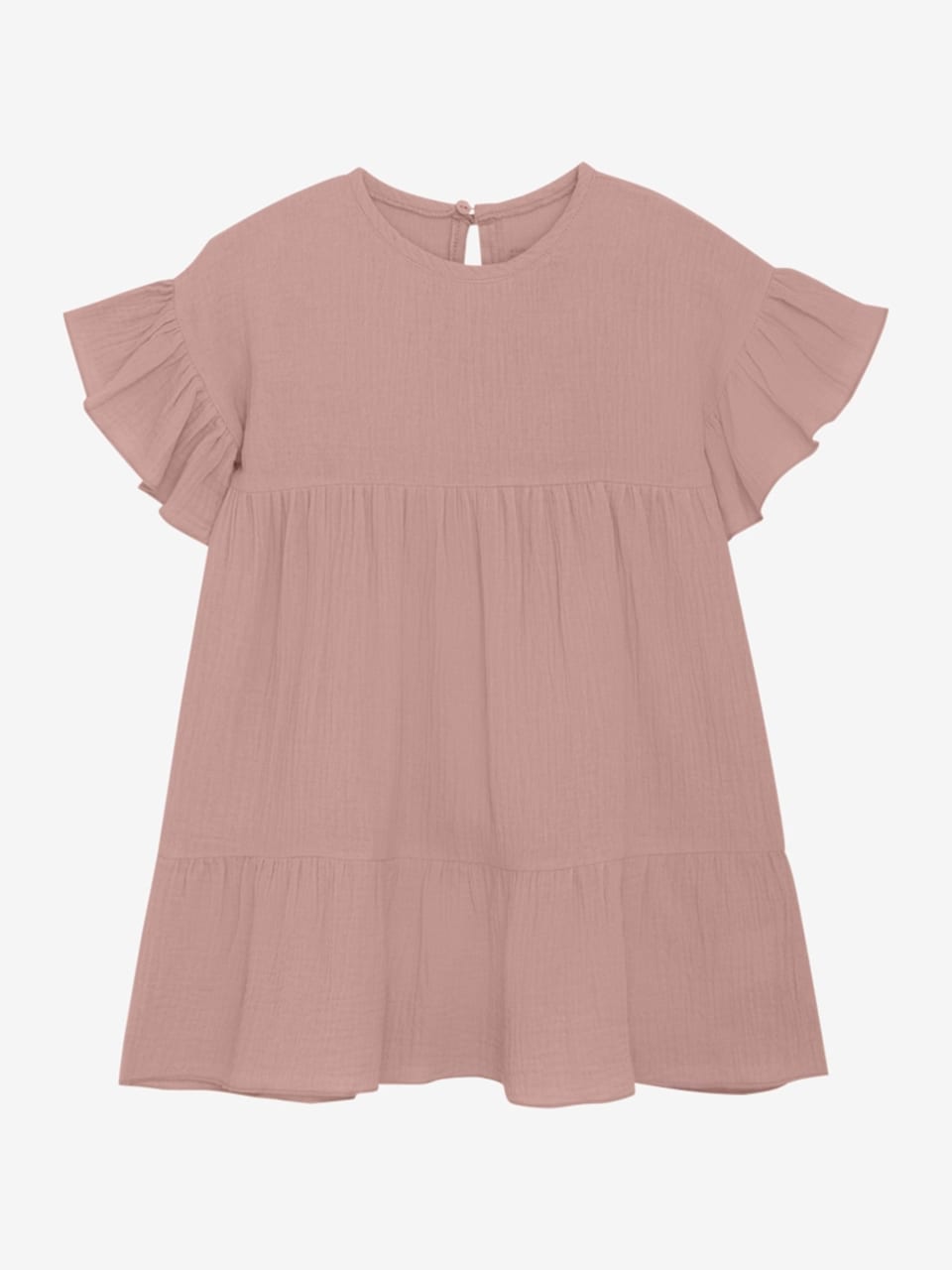 Huttelihut Dress SS Muslin - Ash Rose voorzijde