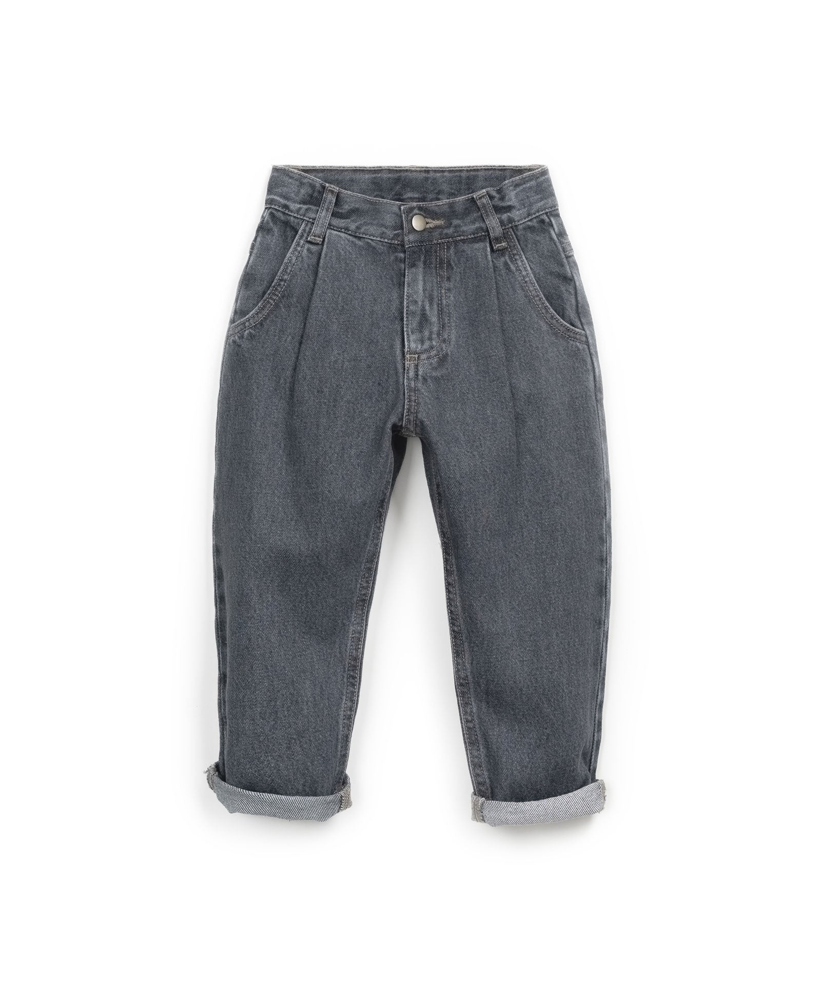 Play Up Denim Trousers Shadow voorkant