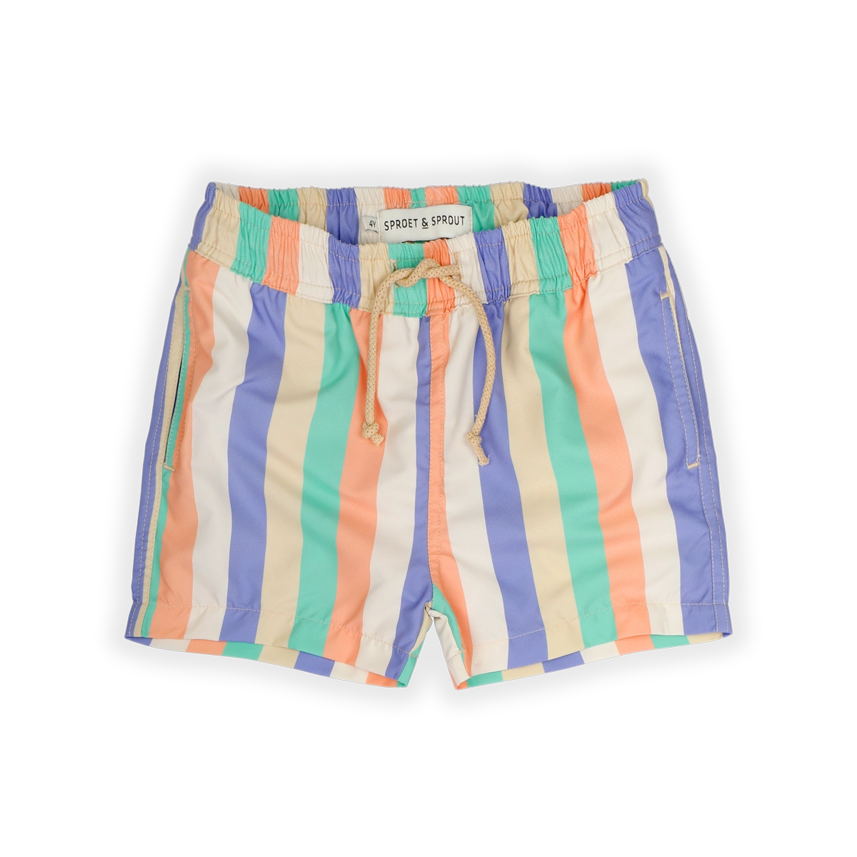 Sproet & Sprout Swim Short Multi Colour Stripes voorzijde