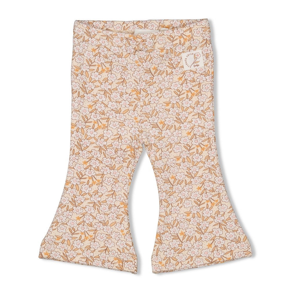 Feetje Flare Broek - Flower Field voorzijde